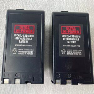 2x Vintage Vidpro Ultra Hi-Power Ni-Cd Rechargeable Battery Pack 95208 Assembled